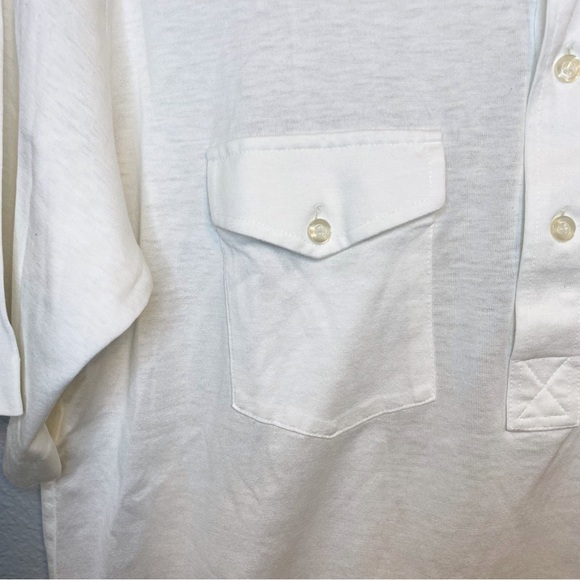The Greenbrier Vintage White Golf Polo Shirt - Picture 5 of 10